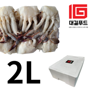 대길푸드 절단꽃게 (냉동) 5.4kg (450g 12팩), 1박스, 2L사이즈