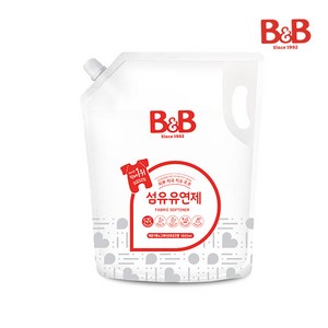 비앤비 섬유유연제 베르가못 & 그레이후르츠향 리필, 1.8L, 3개