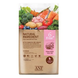 ANF 6free 캣 식스프리 플러스 인도어 키튼 1.8kg 5.6kg 아기 고양이 사료, 닭, 1개