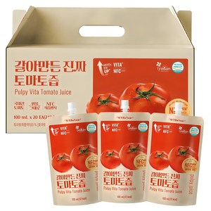 갈아만든 진짜 토마토즙, 20개, 100ml