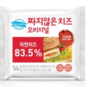 짜지않은치즈 동원 냉장 252g(18gx14개), 18g, 14개