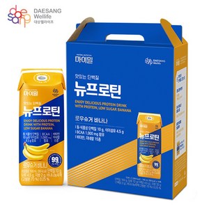 마이밀 뉴프로틴 로우슈거 바나나 헬스보충식품, 190ml, 16개