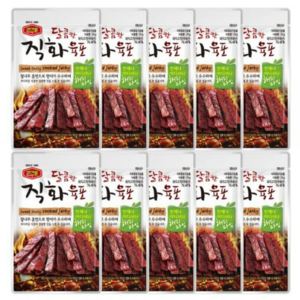 머거본 달콤한 직화육포, 20g, 10개