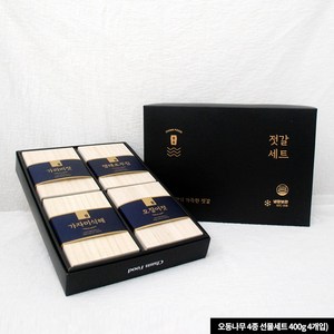 찬예찬 4종젓갈선물세트 오동나무, 400g, 1개, 1.백명란젓 2.가자미식해 3.창란젓 4.가리비젓