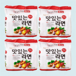삼양 맛있는라면 5개입 4봉 총20개, 20개