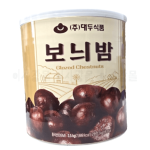 대두 보늬밤 내피밤 껍질있는 흑밤 통조림, 2kg, 1개