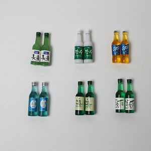 주류 미니어처 2p 6종 - 참이슬 소주 진로 처음처럼 장수막걸리 카스 맥주 술, 6. 참이슬소주 2p