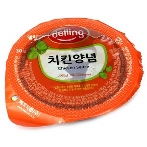 푸드올마켓_ 델링 일회용 치킨양념소스 한박스(30g x 100ea), 30g, 100개