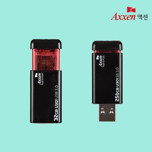 액센 U301 PUSH 초고속 클릭형 USB3.0 메모리, 32GB, 1개