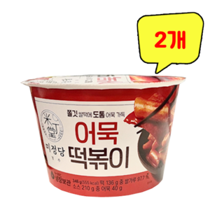 미정당 어묵떡볶이, 2개, 346g