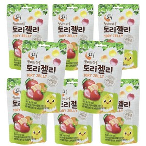 엄마의 마음 유기농 과즙 토리젤리 아기젤리, 8개, 50g