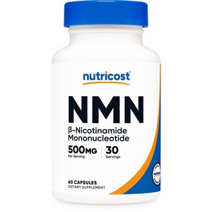 뉴트리코스트 NMN 500mg 60캡슐 2서빙 3병, 3개, 60정