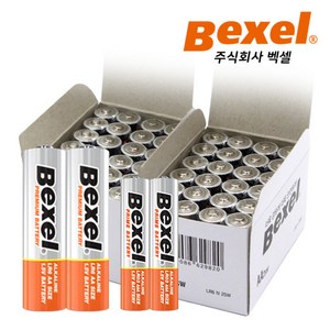 벡셀 알카라인 콤보팩 AA건전지 24p + AAA건전지 24p, 2세트, 48개입