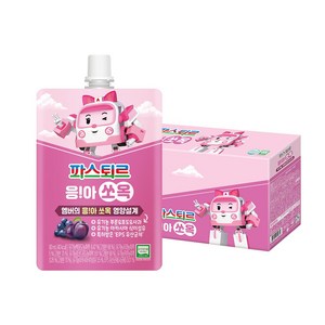 파스퇴르 유아용 응아쏘옥 주스 10p, 혼합맛(푸룬/포도/사과), 80ml, 10개