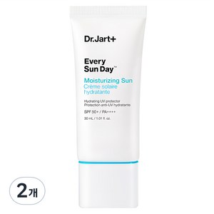 닥터자르트 에브리 선 데이 모이스처라이징 선크림 SPF50+ PA++++, 30ml, 2개