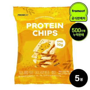 프롬잇 프로틴칩 허니갈릭 고단백질 과자 칼로리 낮은 영양 간식, 5개, 40g