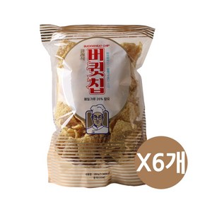 버큇칩 메밀과자 메밀가루 35% 함유, 6개, 280g