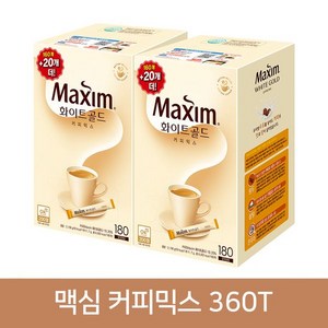 맥심 화이트골드 커피믹스 360T, 11.7g, 180개입, 2개