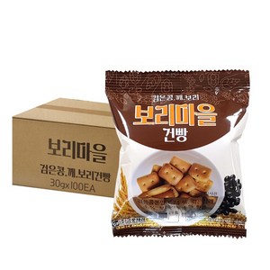 금풍제과 검은콩 깨 보리 보리마을 건빵, 30g, 100개