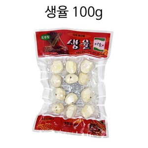 100%국내산 생율 깐밤 알밤 햇밤 생밤 맛밤 조각밤 제사용, 1개, 100g