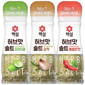 (에이브쇼핑) 허브솔트 50g x 3종(순한 매운 마늘), 1세트