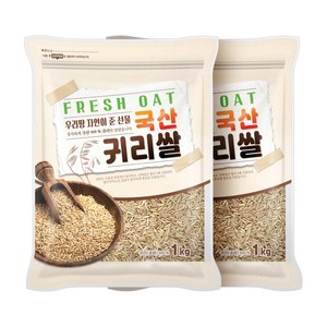 현대농산 국산 귀리 2kg (1kgx2봉), 1kg, 2개