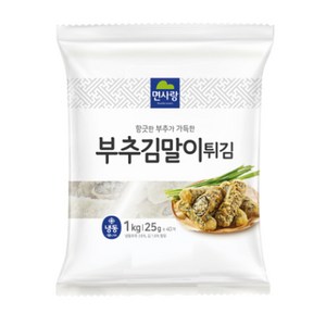 부추 가득 김말이 튀김 1kg 40 gX 25 개 기마리 김말리 김마리 부추김말이, 1개