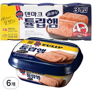 튤립푸드 클래식 햄 통조림, 200g, 18개