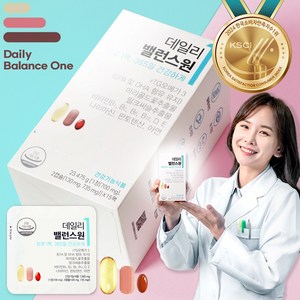 하루1팩 데일리밸런스원 rTG오메가3+밀크씨슬+루테인을 한번에, 15회분, 6박스