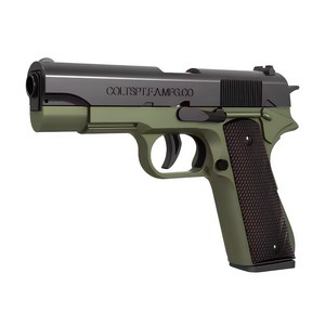 UB 콜트 M1911 탄피 배출 너프건 자동 연사 권총, 1개, 그린 블랙