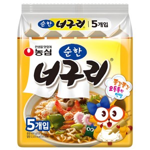 너구리 순한맛 120g, 5개