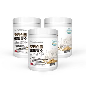 골드밸런스 호라산밀 효소 분말 HACCP 식약청인증, 3개, 150g