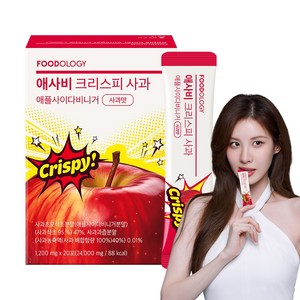 푸드올로지 애사비 크리스피 사과맛 유기농 초모 애플 사이다 비니거, 1개, 20회분