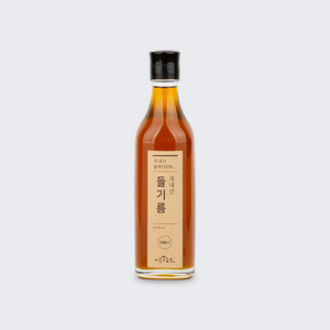 시골기름집 국내산 짠 들기름, 350ml, 1개