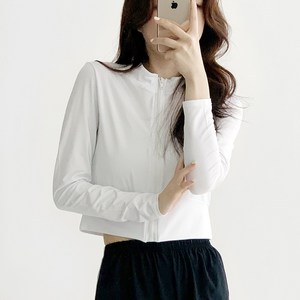 [국내제작] 데이지클로젯 비비 무지 긴팔 래쉬가드 수영복 / 여름 썸머 휴가철 바캉스룩 여성 여자 래시가드 집업 워터파크 수영장 크롭 아우터 커버업 심플 바닷가 여행 물놀이, Fee, 아이보리