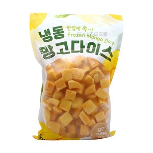 짱구샵 열대과일 빙수 주스 스무디 토핑용 재료 MANGO 망고다이스1kg, 1개