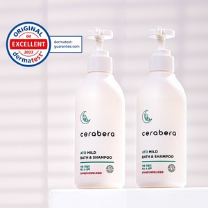 저자극샴푸 세라베라 아토 바스앤샴푸 (아기샴푸 미세먼지제거), 2개, 300ml