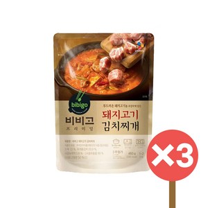 비비고 돼지고기김치찌개, 460g, 3개