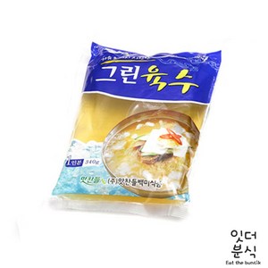 맛찬들 백미 그린육수 340g 냉면육수 1인분, 1개