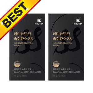 케이뉴트라 숙취효소 88 3g X 6포 (2개), 18g, 2개