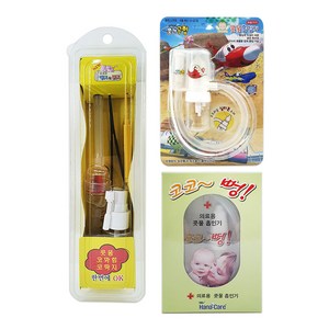 의료용 콧물흡인기/유아 콧물흡입기 수동식흡인기 코딱지제거, 코끼리 뺑코&뽕코, 1개