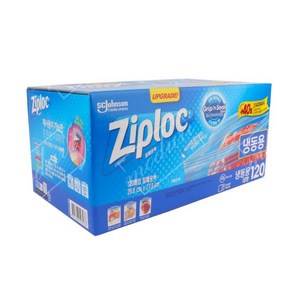 Ziploc 지퍼락 스마트지퍼백 대형 냉동 120매, 120개입, 1개, 본상품선택