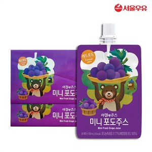 아침에주스 미니 포도 주스, 1L, 2개