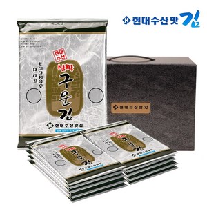 현대수산맛김 보령 대천김 살짝 구운 재래김, 8g, 9개