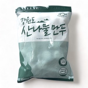 토박이마을 강원도 산나물 만두, 1.2kg, 3개