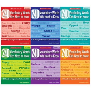 240 Vocabulay Wods Kids Need to Know Books 1-6단계 영어원서