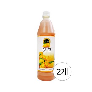 청솔 망고 음료베이스 835ml / 과일원액, 2개