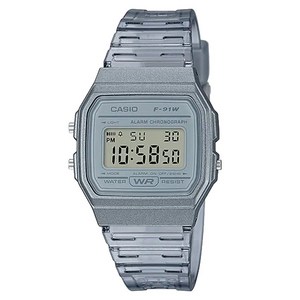 CASIO F-91WS-8D 카시오시계만의 빈티지 라인업 컬러감 무채색의 밝고 튀는 귀여운 투명한 컬러 디자인