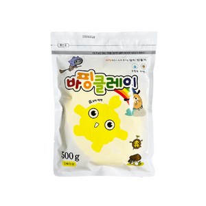 대한산업 컬러클레이 500g 대용량 리필 지퍼백 18색상, 흰색