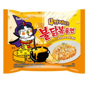 불닭볶음면 4가지 치즈 145g, 4개